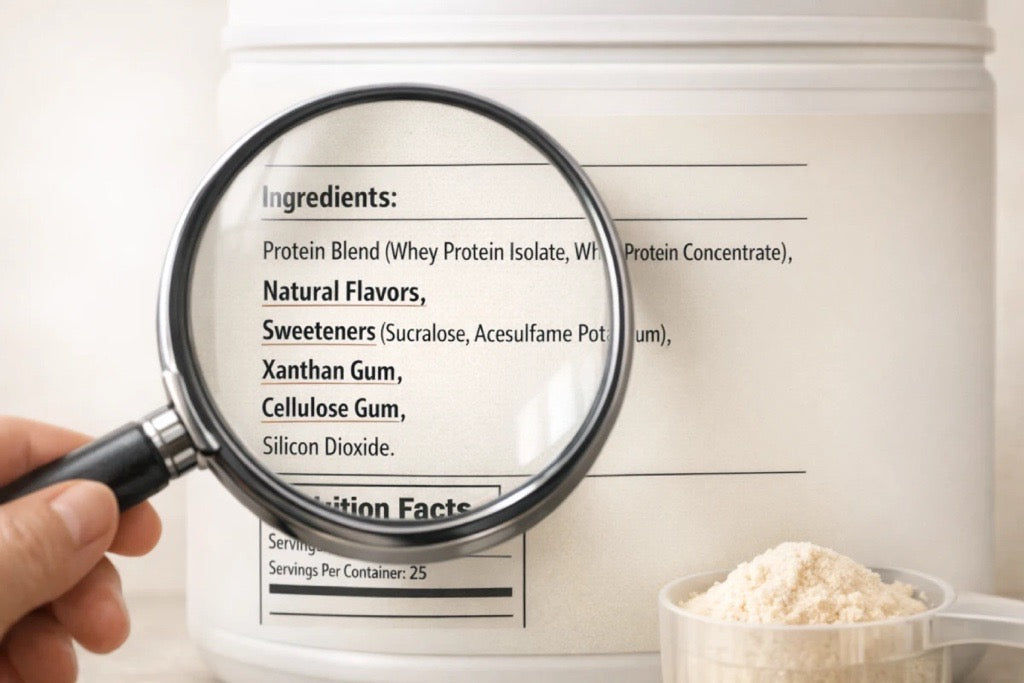 🔍 How to Read a Protein Powder Label (What Most Brands Hope You Don’t Notice)