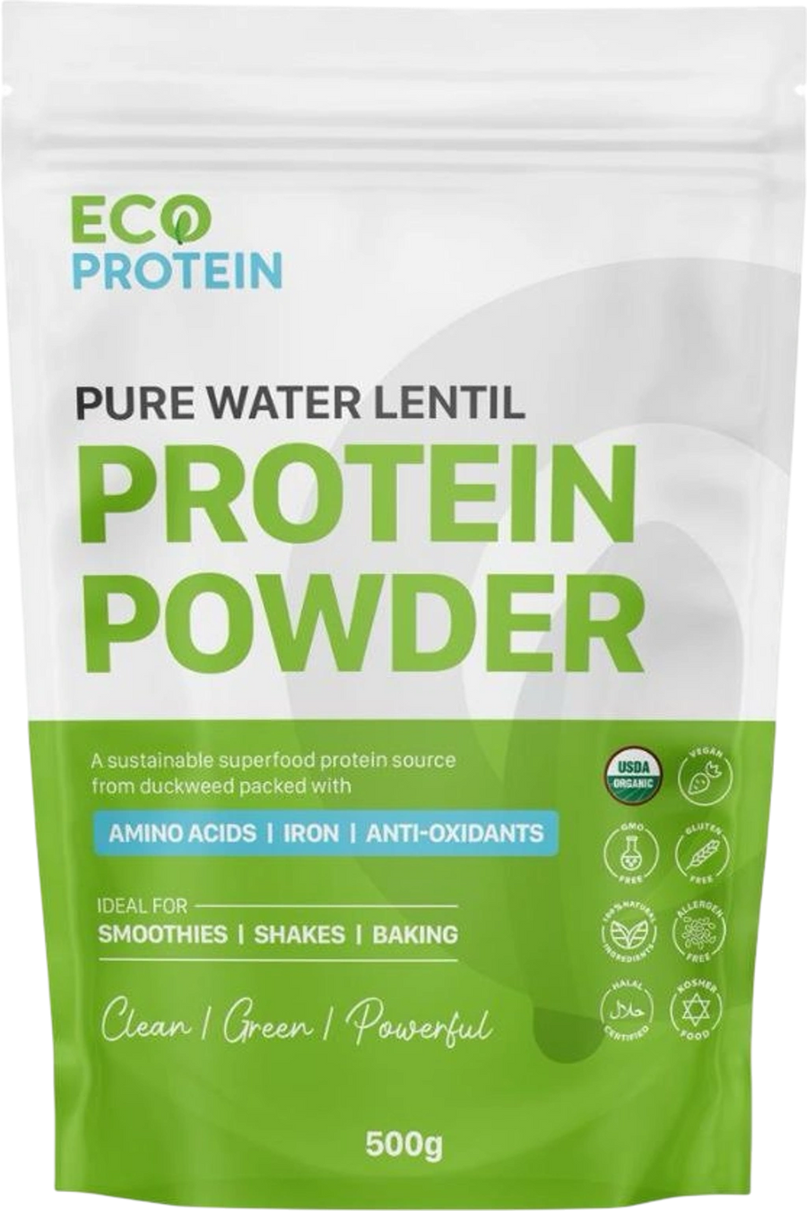 ECO Protein – Whole-Plant Vegan Protein Powder (Gentle on Digestion, No Gums or Fillers) – 500g
